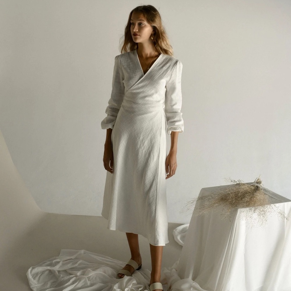 MAELA DRESS | WHITE WEAVE